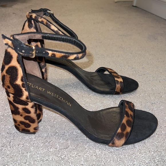 Stuart Weizmann leopard sandals 7.5 - Picture 4 of 7
